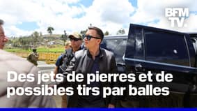 Équateur: le convoi présidentiel de Daniel Noboa attaqué lors d'une manifestation