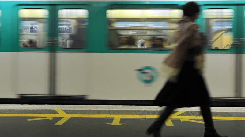 Un quai de métro parisien (image d'illustration).