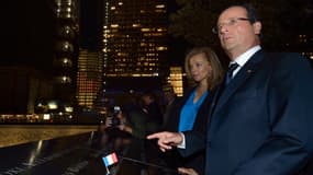 François Hollande et Valérie Trierweiler à Ground Zero mardi 25 septembre