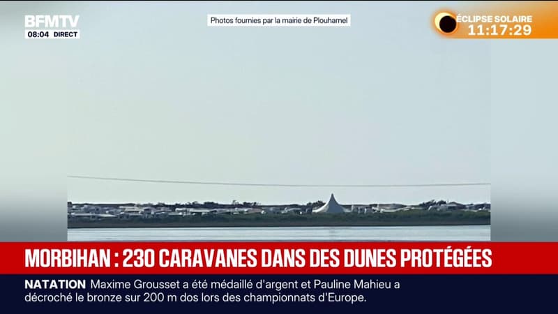 Occupation illégale de gens du voyage sur des dunes protégées dans le Morbihan: le maire de Plouhamel décrit une "situation pas évidente"