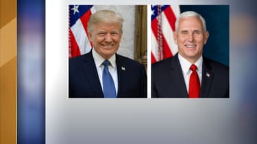 Donald Trump et Mike Pence ont leur portrait officiel.