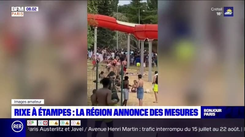 Rixe à Étampes: la région annonce des mesures de renforcement de la sécurité sur la base de loisirs