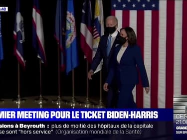 Premier meeting pour Joe Biden et Kamala Harris