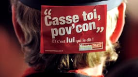 La France avait condamné en 2008 un homme pour avoir brandi une affichette "Casse toi pauv' con", une condamnation disproportionnée selon la justice européenne.