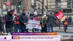 La CGT coupe le courant des députés