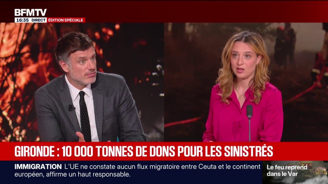 Gironde: ce sont 10.000 tonnes de dons qui ont été fournis aux sinistrés