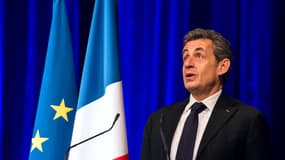 Le président de l'UMP Nicolas Sarkozy