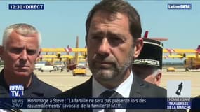 Christophe Castaner: "La journée d'hier a été extrêmement tendu, nous avions 11 feux importants" désormais "maîtrisés" dans le Gard