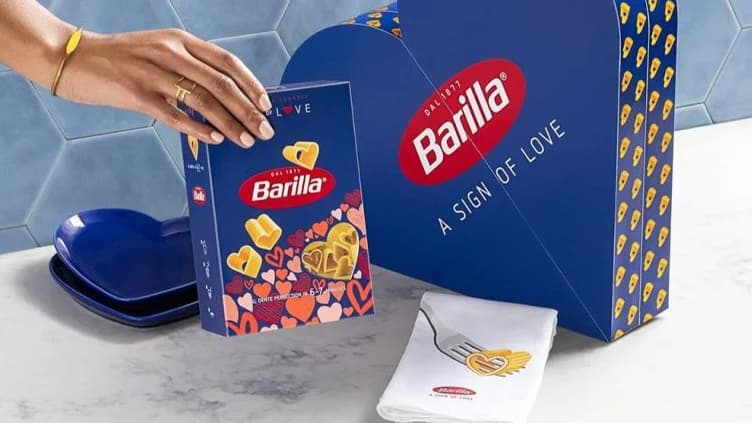 La marque italienne Barilla a lancé en France ses pâtes en forme de cœur pour la Saint-Valentin.