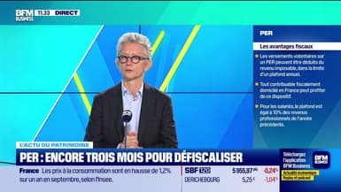 L'actu du patrimoine : PER, encore trois mois pour défiscaliser - 30/09