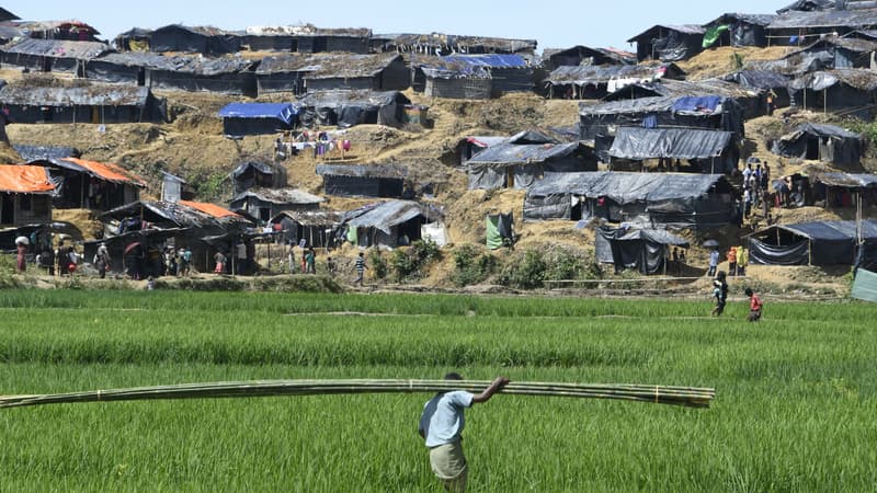 Un camp de réfugiés rohingyas au Bangladesh le 15 septembre 2017