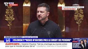 "Vos armes nous aident à retenir les troupes russes": le président ukrainien s'exprime devant l'Assemblée