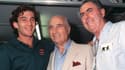 Ayrton Senna, Juan Manuel Fangio et Jack Brabham