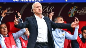 Le sélectionneur Didier Deschamps lors de France-Belgique à l'Euro, le 1er juillet 2024