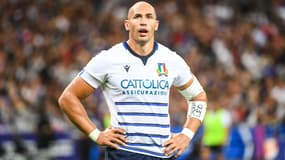Sergio Parisse lors du match France-Italie, le 30 août 2019