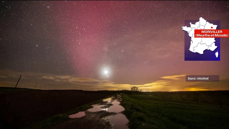 Les spectaculaires images des aurores boréales observées cette nuit en France