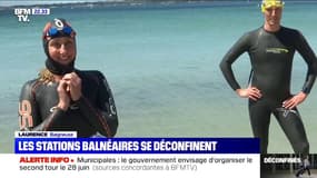 Déconfinement: les plages retrouvent leurs promeneurs et leurs baigneurs