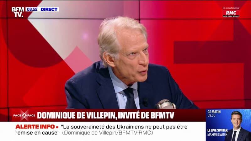 Dominique de Villepin: L'impératif, c'est de voter un budget