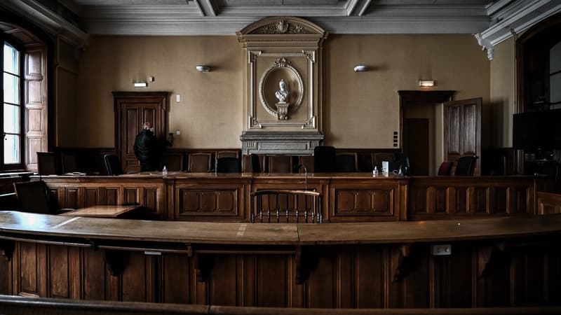 Une salle d'audience du palais de justice de Vienne, en Isère, le 11 janvier 2022