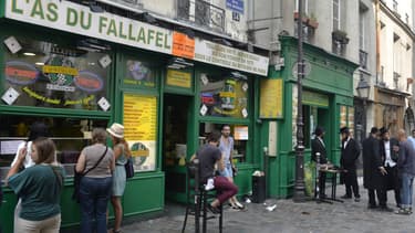 Rue des Rosiers, dans le quartier du Marais, à Paris. (photo d'illustrations)