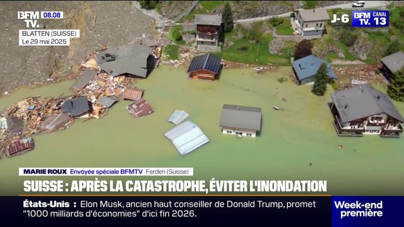 Suisse: le risque d'inondation diminue jour après jour à Blatten après l'éboulement
