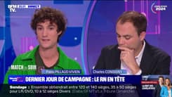 Le match Pablo Pillaud-Vivien / Charles Consigny du 5 juillet - Dernier jour de campagne, le RN en tête 