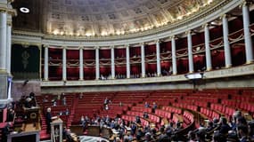 L'hémicycle de l'Assemblée nationale le 23 janvier 2026. 