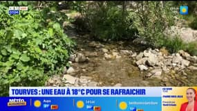 À Tourves, l'eau est à 18°C permettant de se rafraîchir face aux fortes chaleurs
