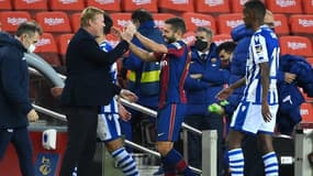 Ronald Koeman et Jordi Alba, le 16 décembre 2020
