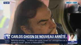 Carlos Ghosn de nouveau arrêté 