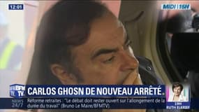 Carlos Ghosn de nouveau arrêté
