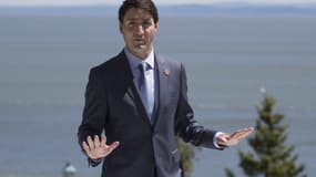 Justin Trudeau lors du sommet du G7 à La Malbaie au Canada 