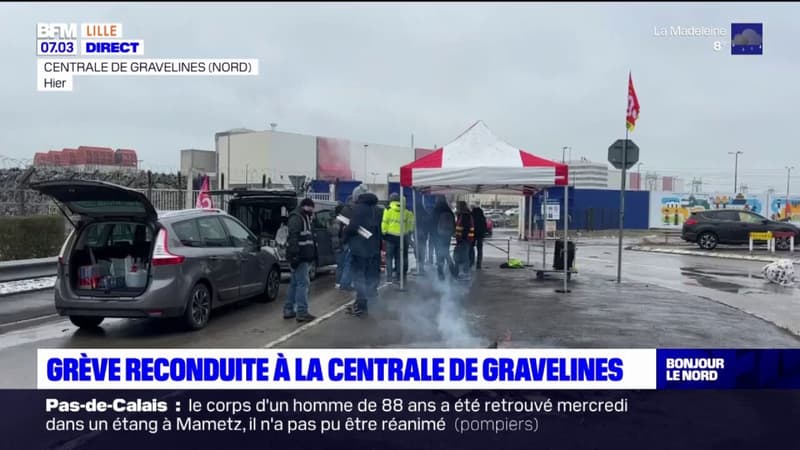 Nord: grève reconduite à la centrale de Gravelines