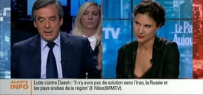 François Fillon face à Apolline de Malherbe (1/2): Les frappes françaises en Syrie "n'ont pas d'effet significatif sur Daesh"