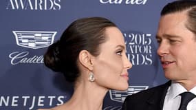 Brad Pitt et Angelina Jolie en novembre 2015 à New York.