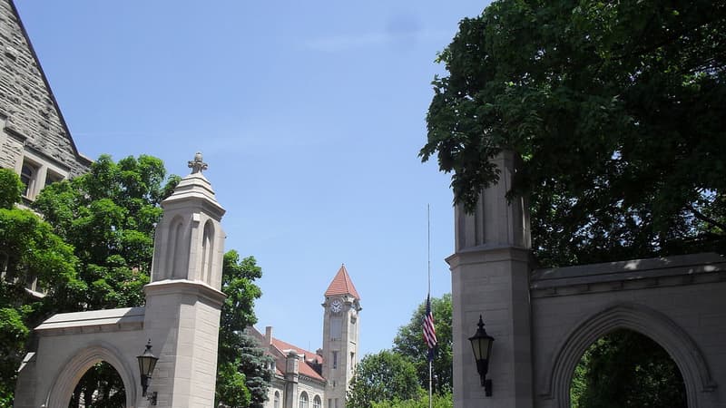 Entrée de l'université de l'Indiana.