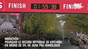Marathon : Pourquoi le mythique record de Kipchoge, en moins de 2h, ne sera pas homologué 
