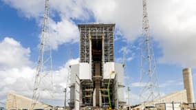 La rampe de tir d'Ariane 6 en construction à Kourou le 6 mars 2020