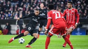 Kylian Mbappé lors de Bayern-PSG en 2017