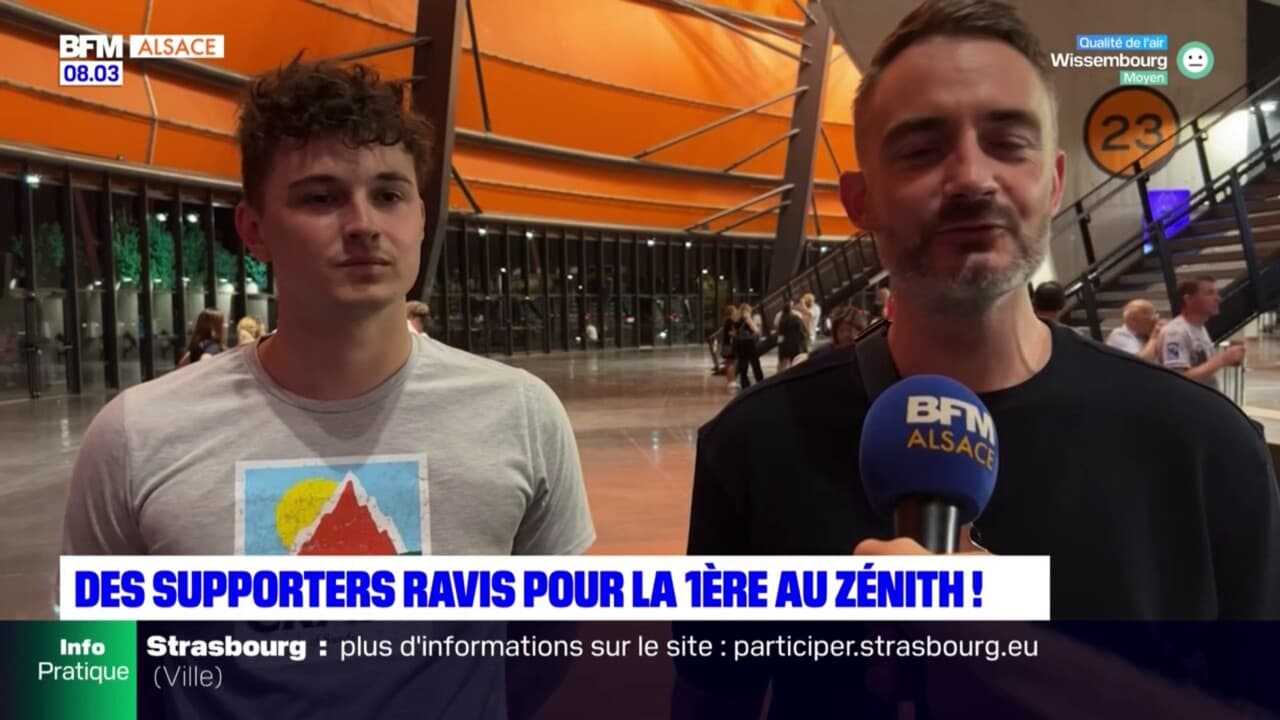 Handball les supporters de Strasbourg ravis du premier match au Zénith