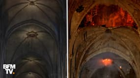 Les terribles images de Notre-Dame avant et après l'incendie