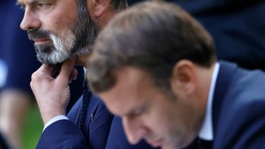 Le Premier ministre Edouard Philippe au côté du président Emmanuel Macron le 29 juin 2020 à l'Elysée à Paris