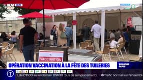 Paris: opération vaccination à la fête des Tuileries