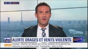 L'Ile-de-France placée en vigilance orange aux orages: "les orages sont attendus à partir de 20 heures", prévient Marc Hay, journaliste météo