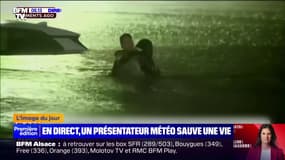 Ouragan Hélène: en direct à la télévision, un présentateur météo américain sauve une femme coincée dans sa voiture 
