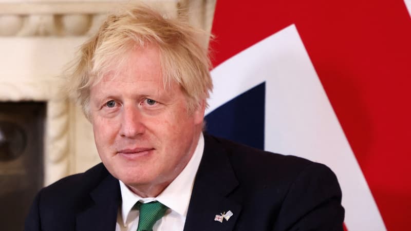 Boris Johnson, alors Premier ministre du Royaume-Uni, à Londres, le 23 mai 2022.