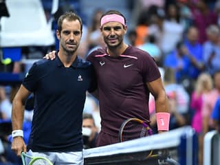 Richard Gasquet et Rafael Nadal à l'US Open en 2022.