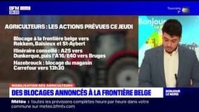 Mobilisation des agriculteurs: des blocages annoncés à la frontière franco-belge