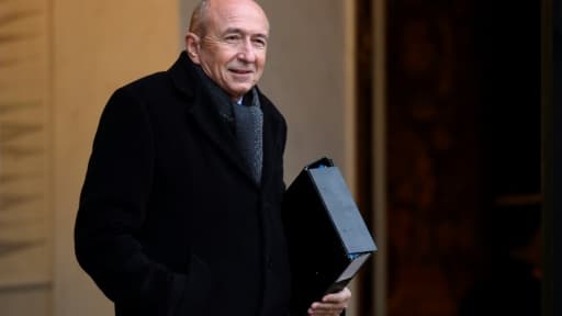 Le minsitre de l'Intérieur Gérard Collomb le 13 décembre 2017 à l'Elysee à Paris