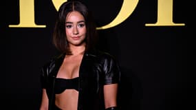 L'influenceuse Léna Situations à un défilé Dior lors de la Fashion Week de Paris, le 26 septembre 2023